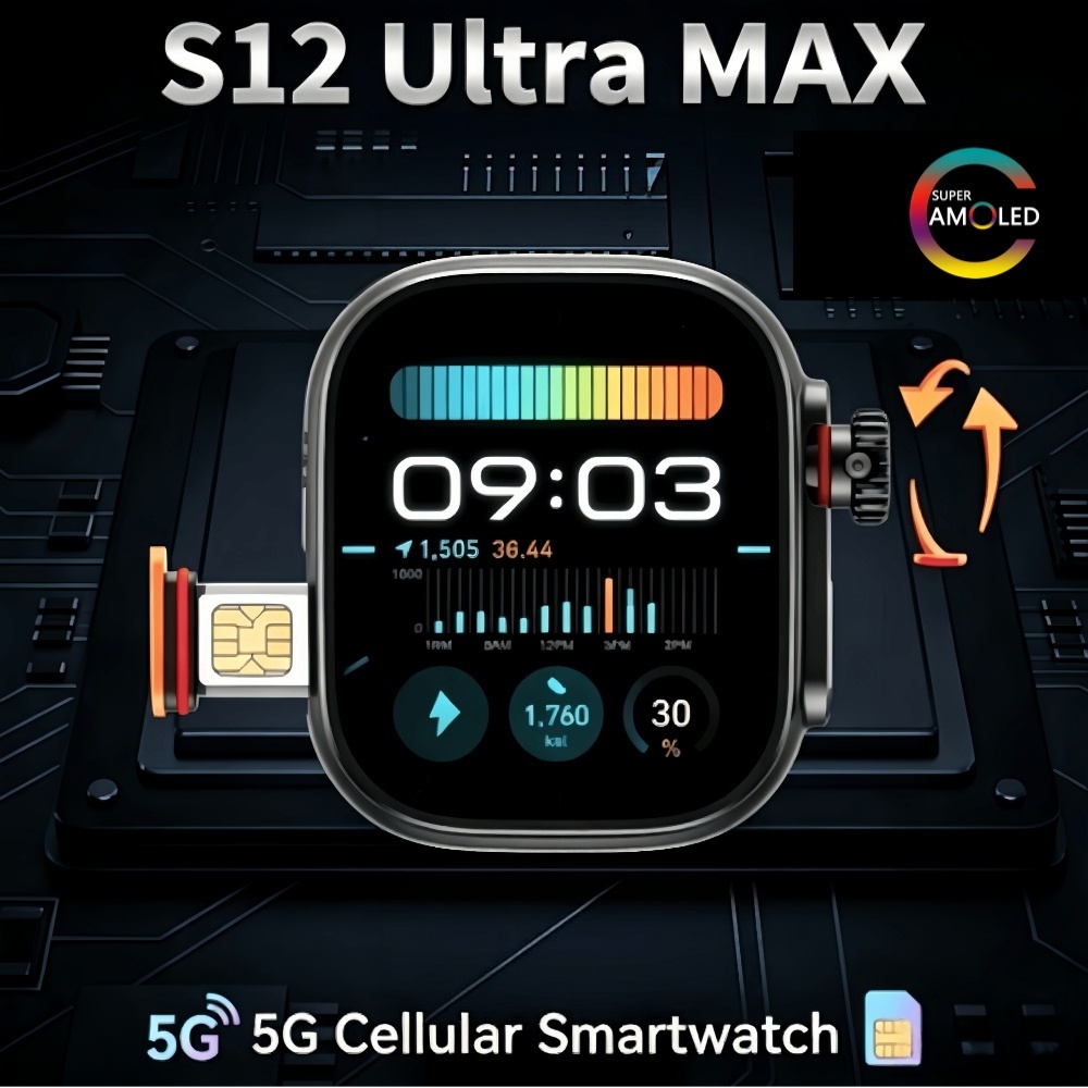 S12 Ultra MAX Global Version A - огляд і ціна Fall Detection Watch