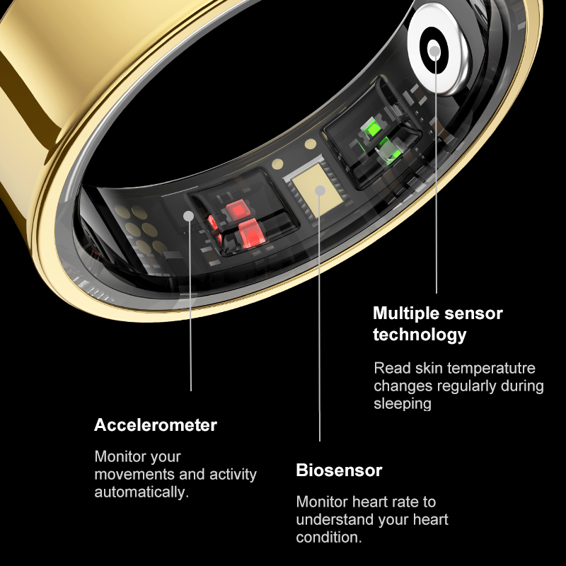 Smart Ring Men Women With Char - огляд і ціна Temperature Ring Skin